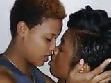 African Lesbian kissing in public