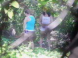 Teens Pissing In The Woods