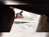 Desi indian aunty Pissing outdoor 