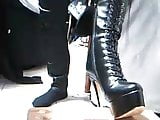 I put my boots on platform and stilettos