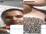 Horny desi girl showing her boobs and pussy on whatsapp call