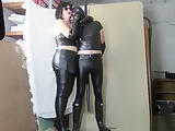 Leather Mistress, leather slave (Part one: plastic bag and HOM)