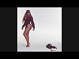 Beyonce moaning and showing her phat booty