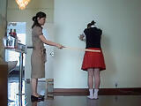 Chinese Girl Caned Spanked