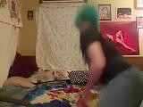 Emo girl with fox tail buttplug moans im such a slut, daddy !!!