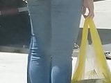 Latina Milf In Tight Jeans and Sandal