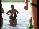 New big nude retro Huge Boobs on Beach