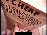 Anonymous Prostitute Cheap Blowjob Wearing a Paper Bag