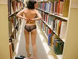 Nude in Public Library 2
