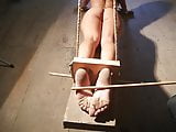 Slave Luna tortured with falaka, bastinado